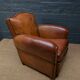 French leather club chair, circa 1930