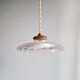 Art Deco pendant/portable lamp in clear glass, 1920s-30s