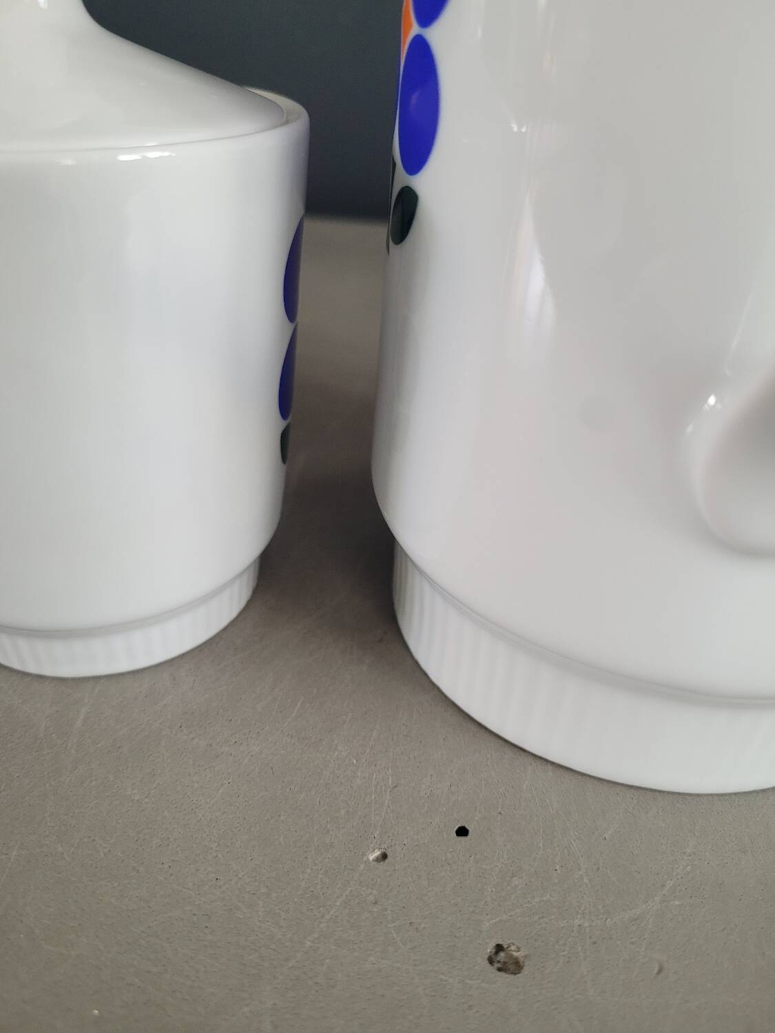 Vintage Colditz porcelain teapot and sugar bowl set, Germany