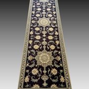 Oriental Rug Iran Nain Wool and Silk: 0.77 X 2.94 Meters