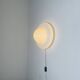 Sculptural Ufo Space Age Wall Lamp In Opal Glass, Italy 1970S