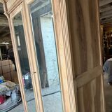 Natural wood walnut cabinet