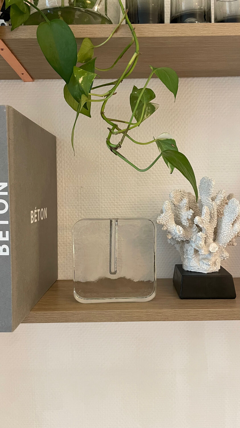 Glass soliflore Heiner Dusterhaus 1970s