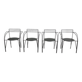 Set de 4 fauteuils lune d’argent par Pascal Mourgue pour Fermob