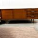 Vintage wooden sideboard / long buffet / sideboard
