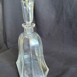 Vintage decanter with rectangular cap, flared shape
