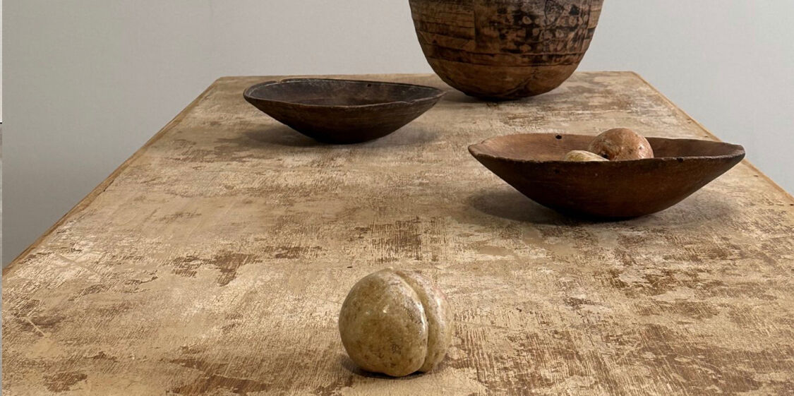 Painted draper table