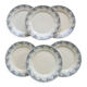 6 dessert plates, ironstone Sarreguemines U&C model Luchon