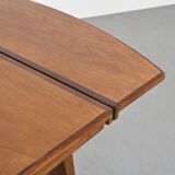 Mahogany extending table by A. Sornay, France 1950