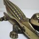 Nutcracker zoomorph alligator crocodile brass xl 35cm vintage