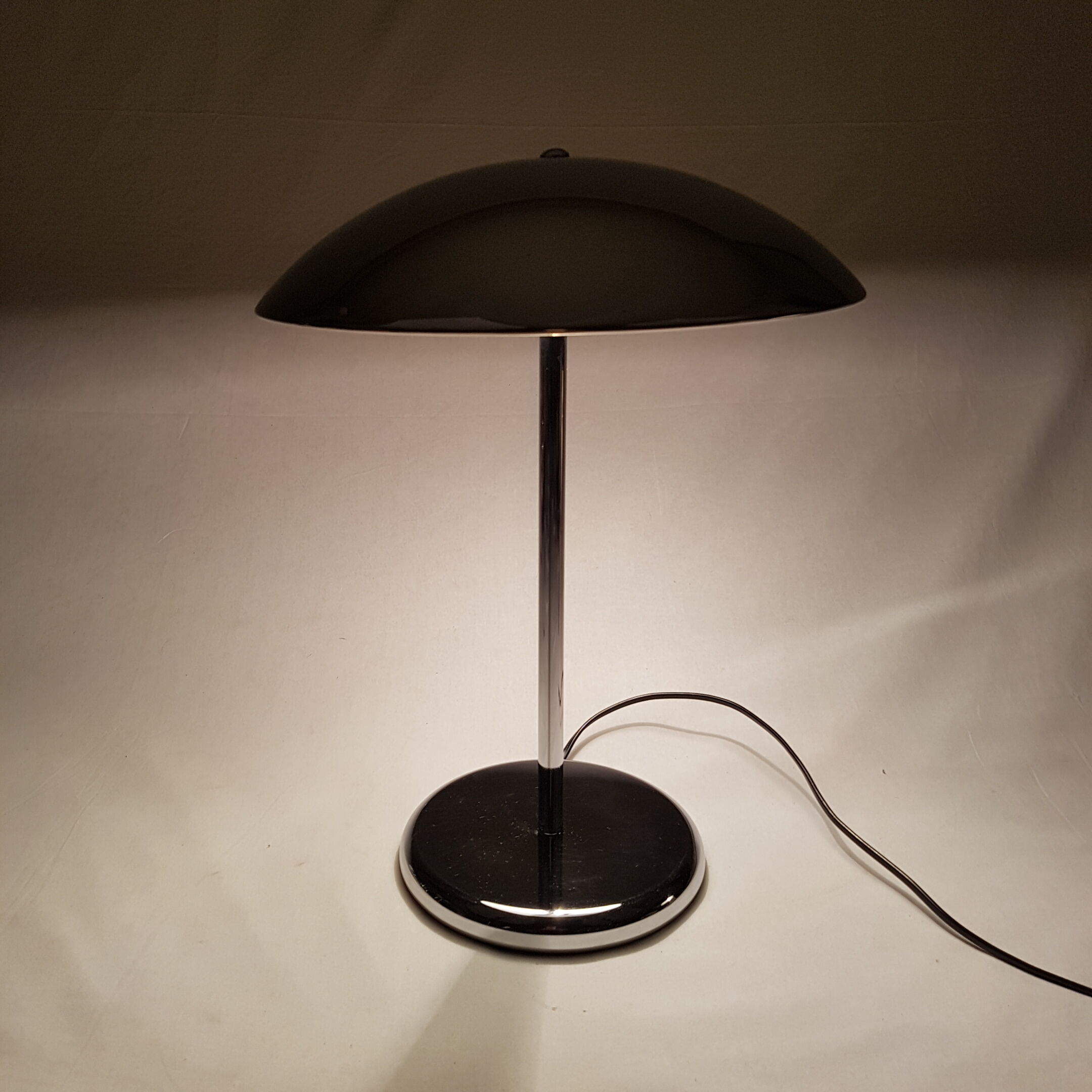 Mushroom lamp chrome art deco