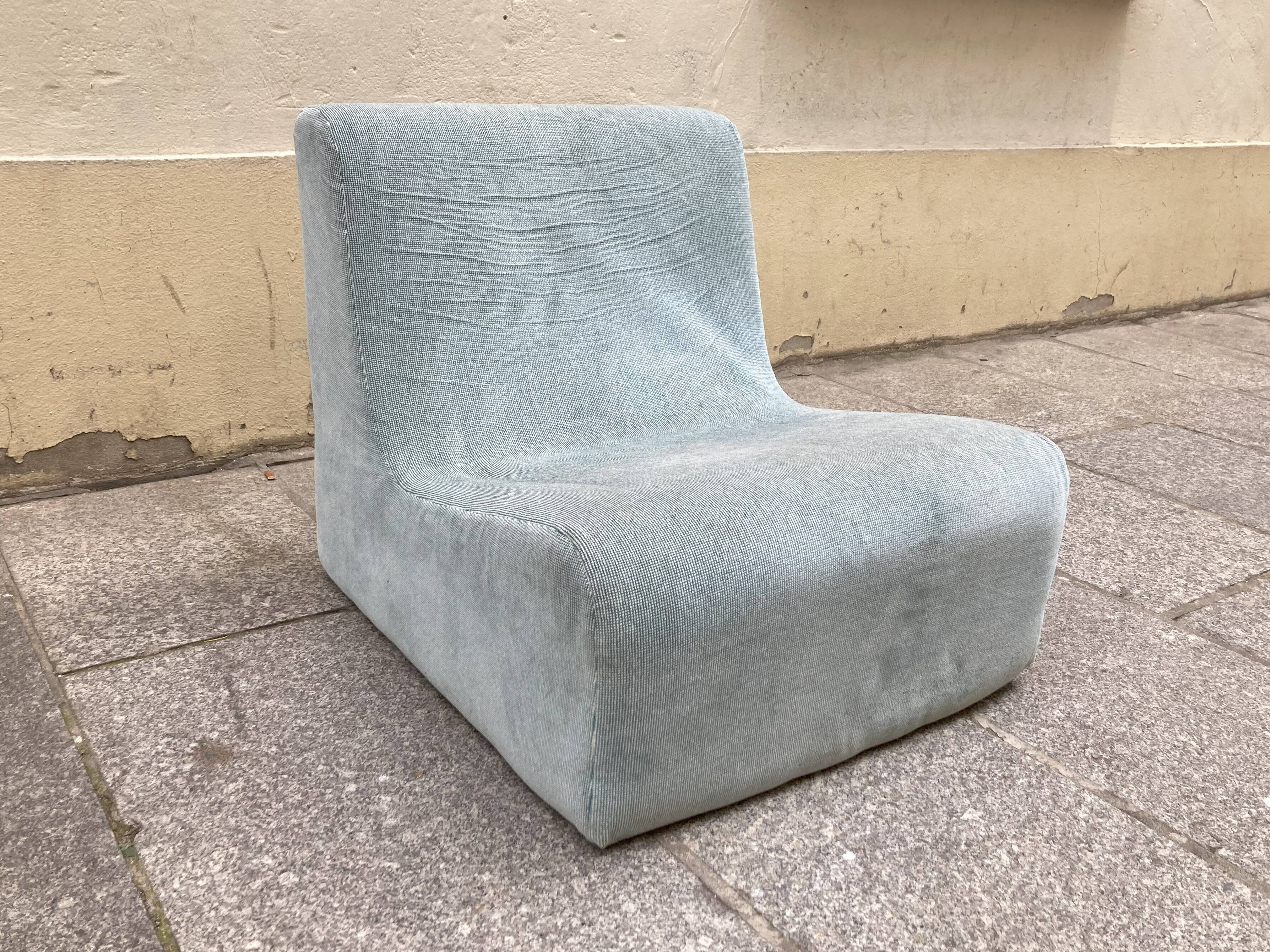 Vintage annėe 70 tabouret chauffeuse cendrier couvre lit