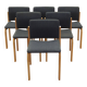 Ensemble de six chaises, design danois, années 1980, édition : Fritz Hansen