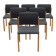 Ensemble de six chaises, design danois, années 1980, édition : Fritz Hansen