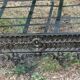 rare Napoleon III cast iron and wrought iron sofa bed, 19th century
