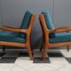Set Teak Danish chairs by Jull Kristensen 1960s