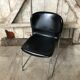 Old chair design drabert sm400k metal + plastic shell black vintage