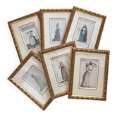 6 Gravures costumes