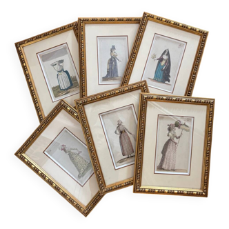 6 Gravures costumes