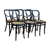 6 chairs bistro viennese Thonet 28 first 1885 ca version