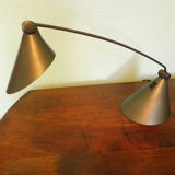 Table lamp, tiltable and adjustable, grey metal