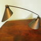 Table lamp, tiltable and adjustable, grey metal