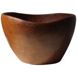 Danish sculptural bowl in teak from the mid-century, handcrafted in the 1960s.