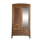 Large Art Deco oak wardrobe (renovated)