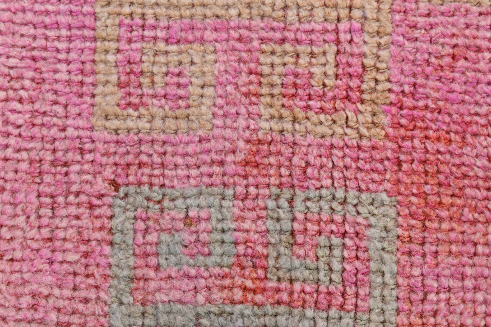 3x12 Fuchisa Pink Turkish Runner,Handmade Wool Vintage Runner Rug,90x359 Cm