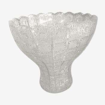 St. Louis crystal vase carved to the wheel