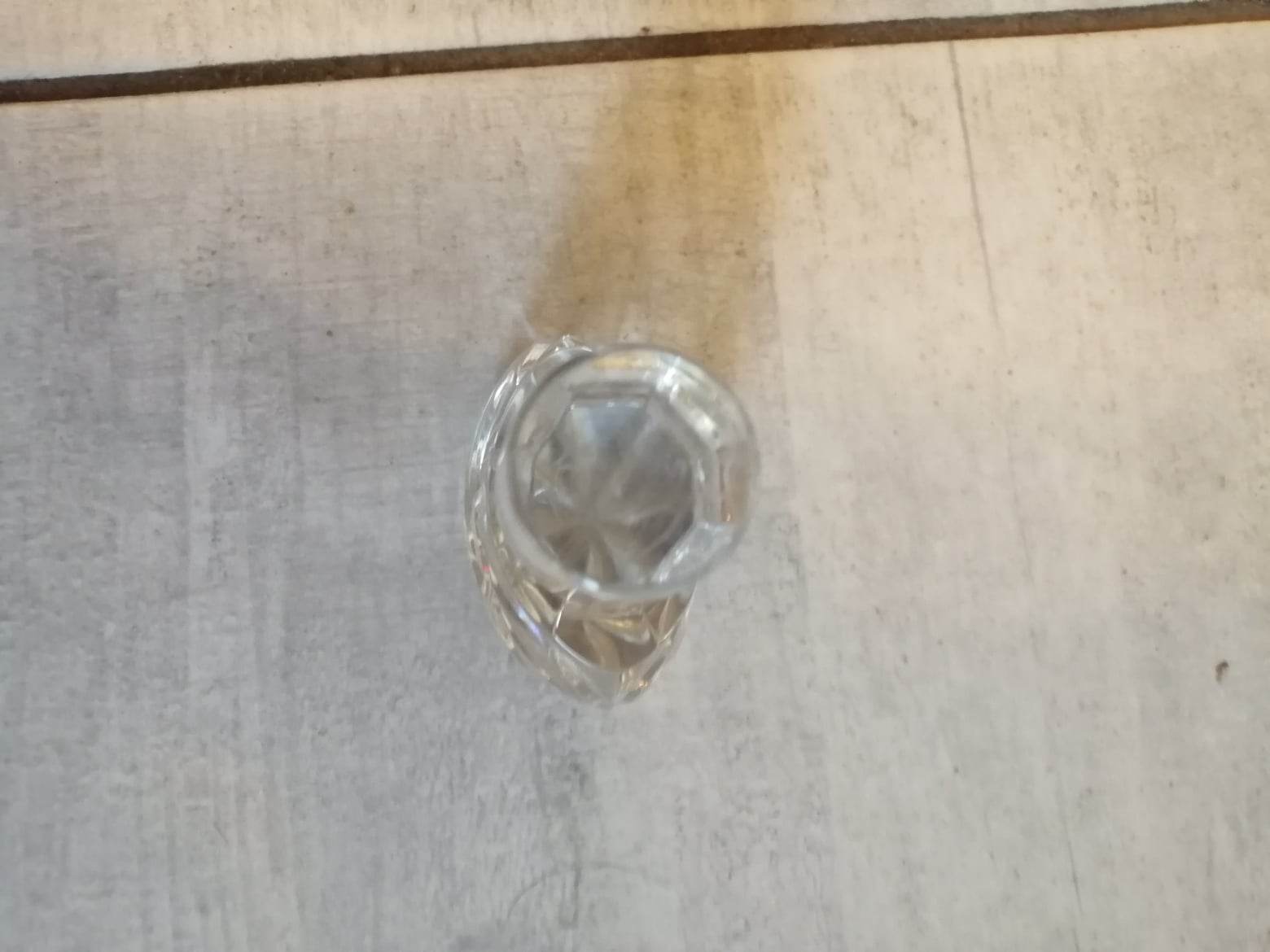 Oval Whisky Carafe in Cut Crystal