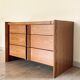 Commode moderniste années 70/80 en merisier plaqué