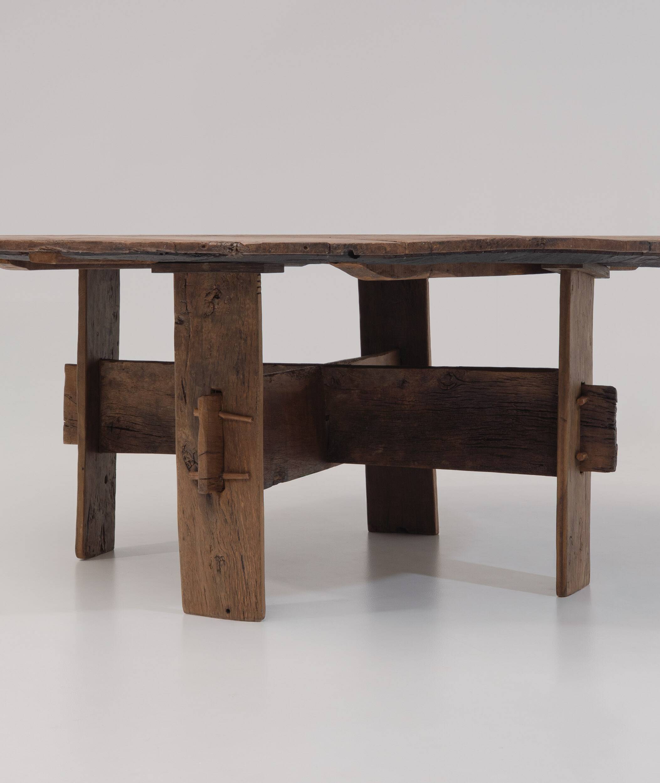 Impressive XL Oak Farmhouse Dining Table, France 19th century