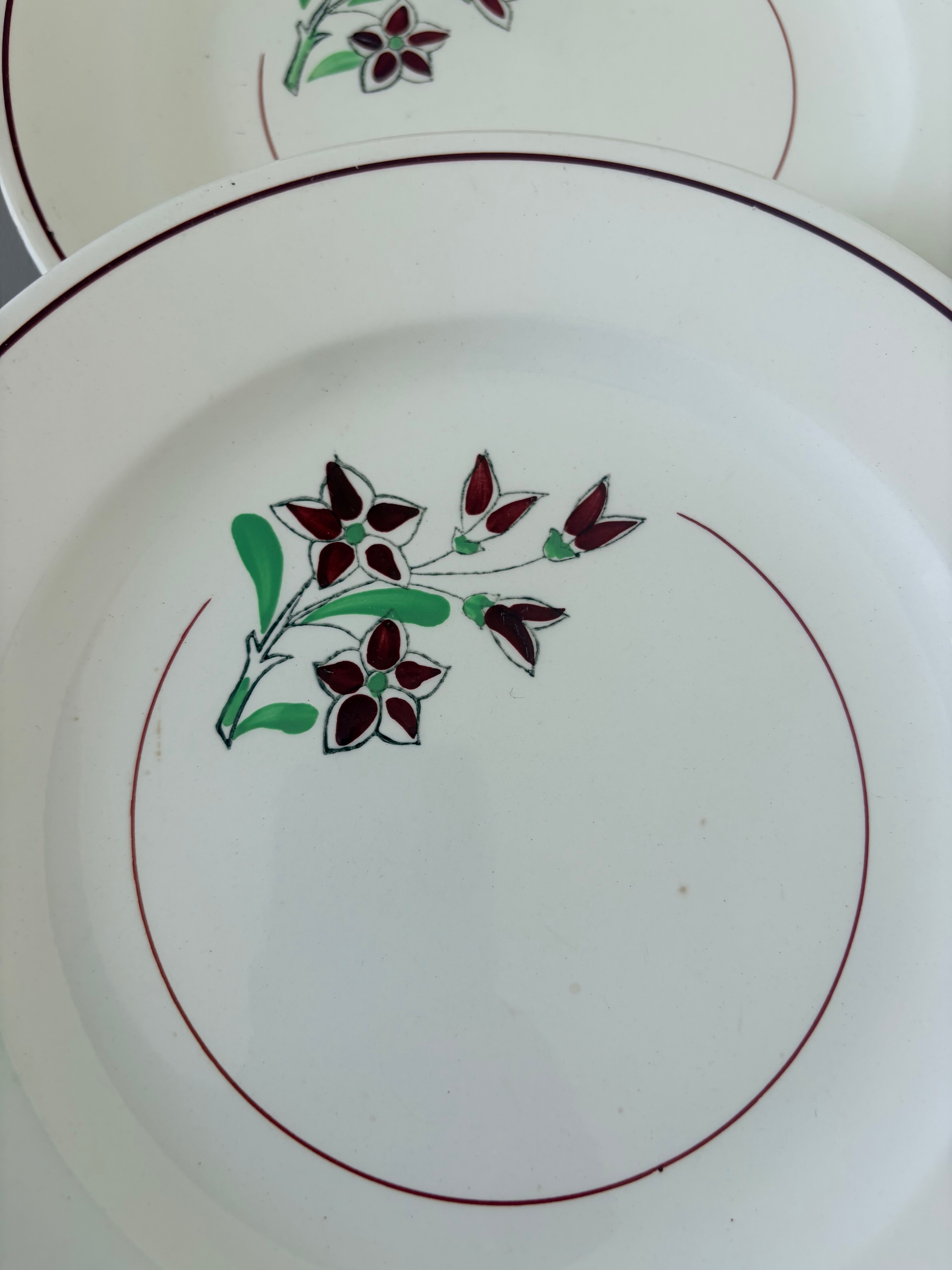 4 vintage flat plates from the Salins factory 210636