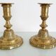 Pair of 19th century gilt bronze candlesticks - Château de Compiègne