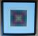 Vasarely Kinetic Painting - "Chromatic Vibration" (Red & Blue) -