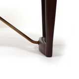 Danish teak and brass highboard by Sofus Jørgensen 1960s