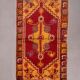 Turkish oushak rug 140x77 cm vintage carpet