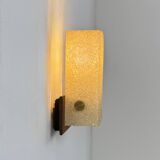 Vintage wall light, Perspex and wood, France, 1960.