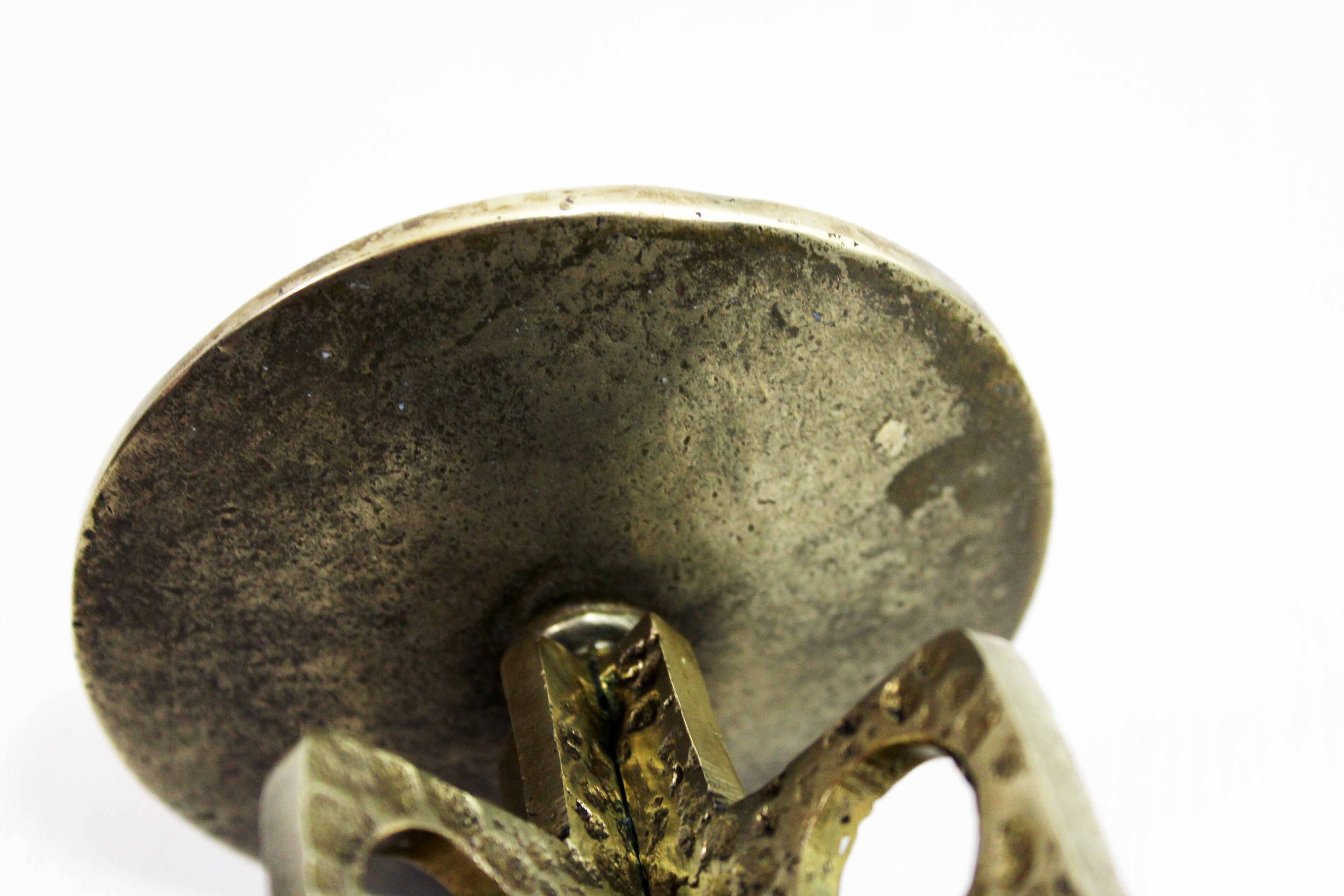 Brutalist candle holder 60s