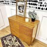 Vintage chest of drawers compass feet