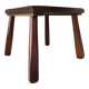 Wooden stool in Scandinavian style, handcrafted, circa 1960.