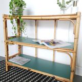 Vintage rattan shelf