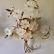 Pair of Italian wall lamps with a bouquet 1980