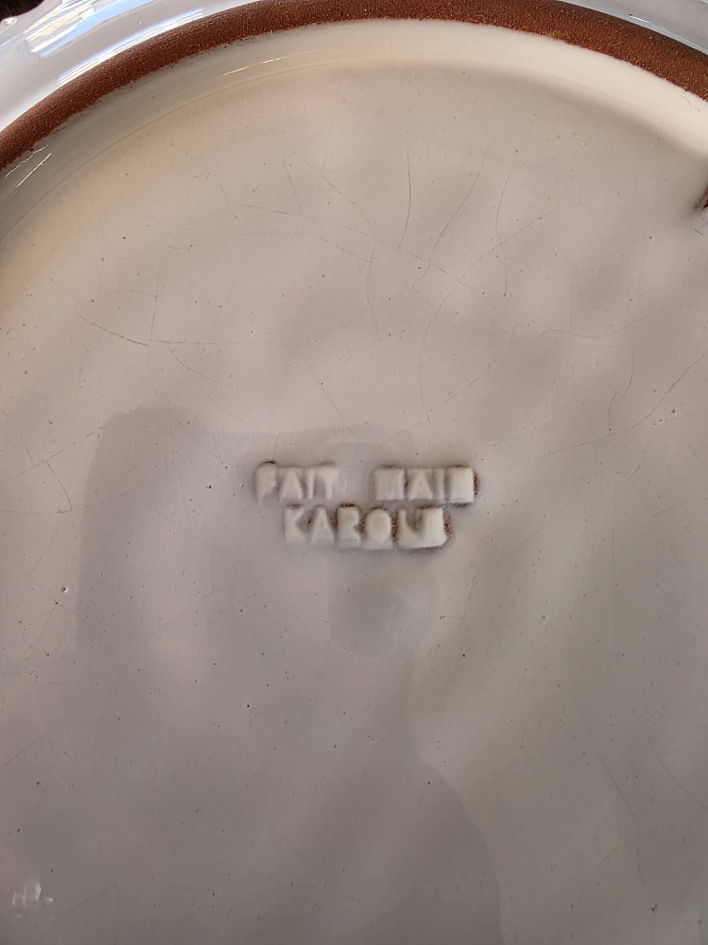 5 Dieulefit Milon plates in glazed earthenware