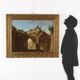Ancient painting "Folly" oil on canvas Italy late 18th century