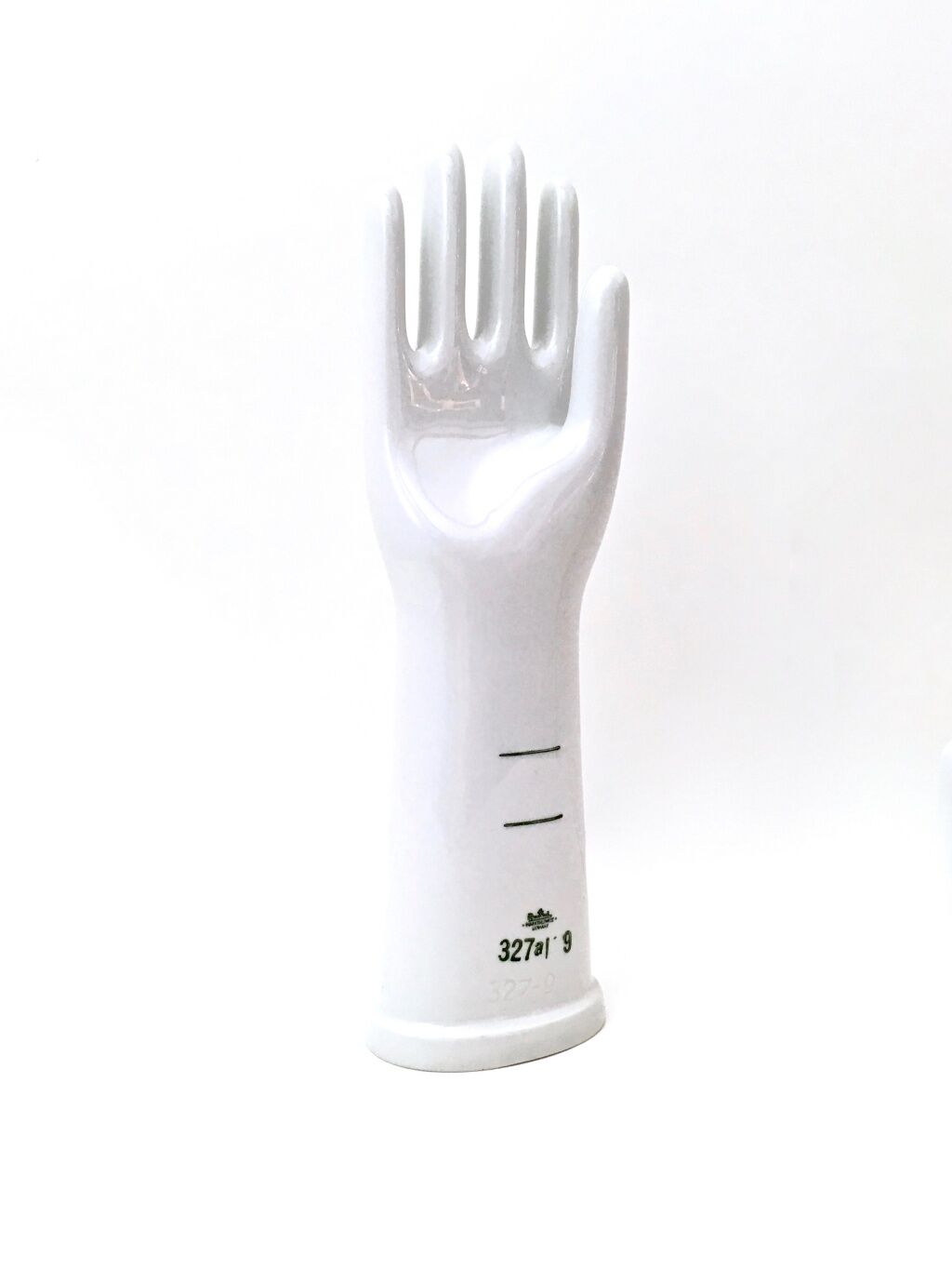 Moule à gants en porcelaine émaillée blanche postmoderne par Rosenthal