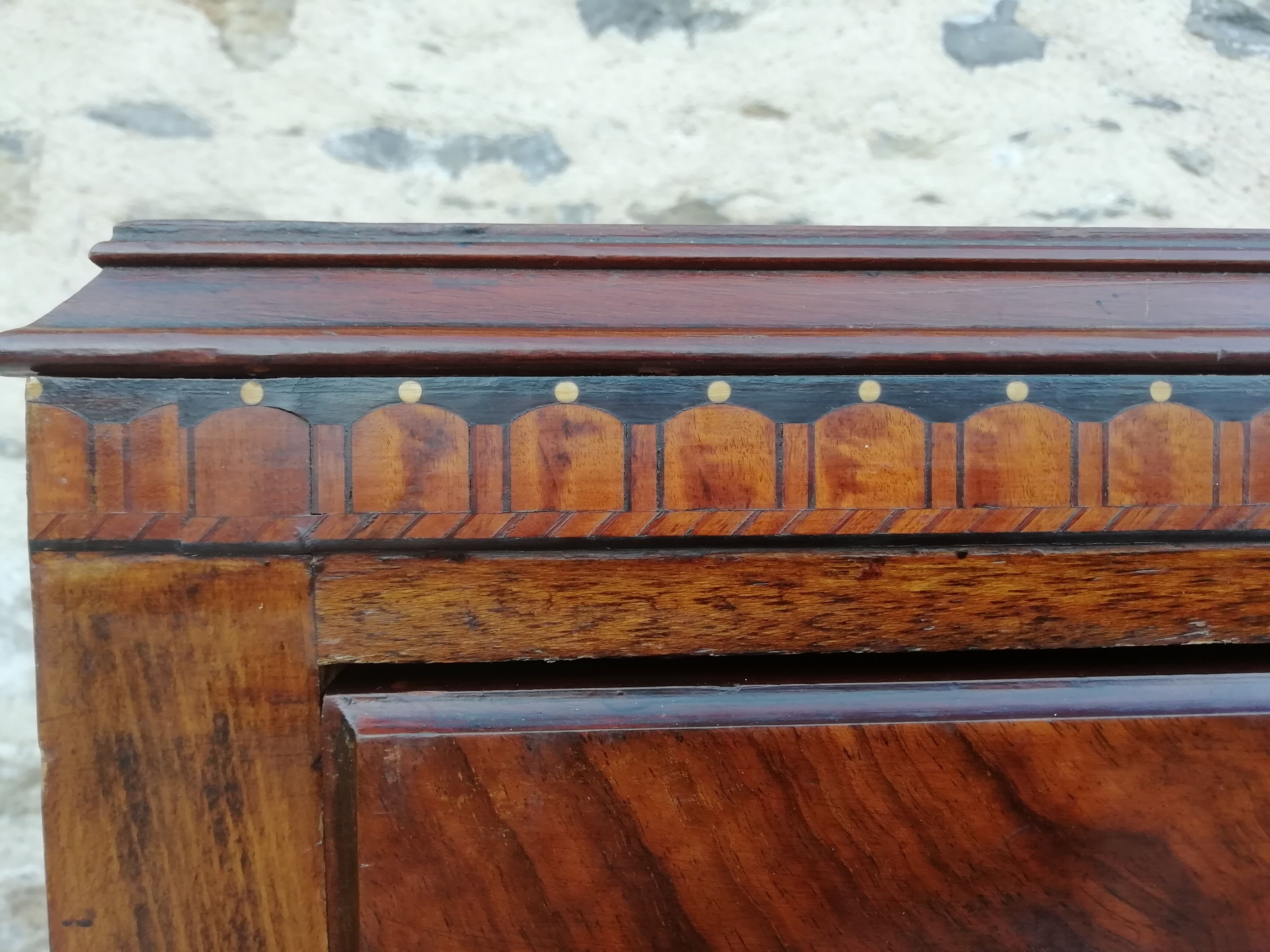 Walnut chippendale desk