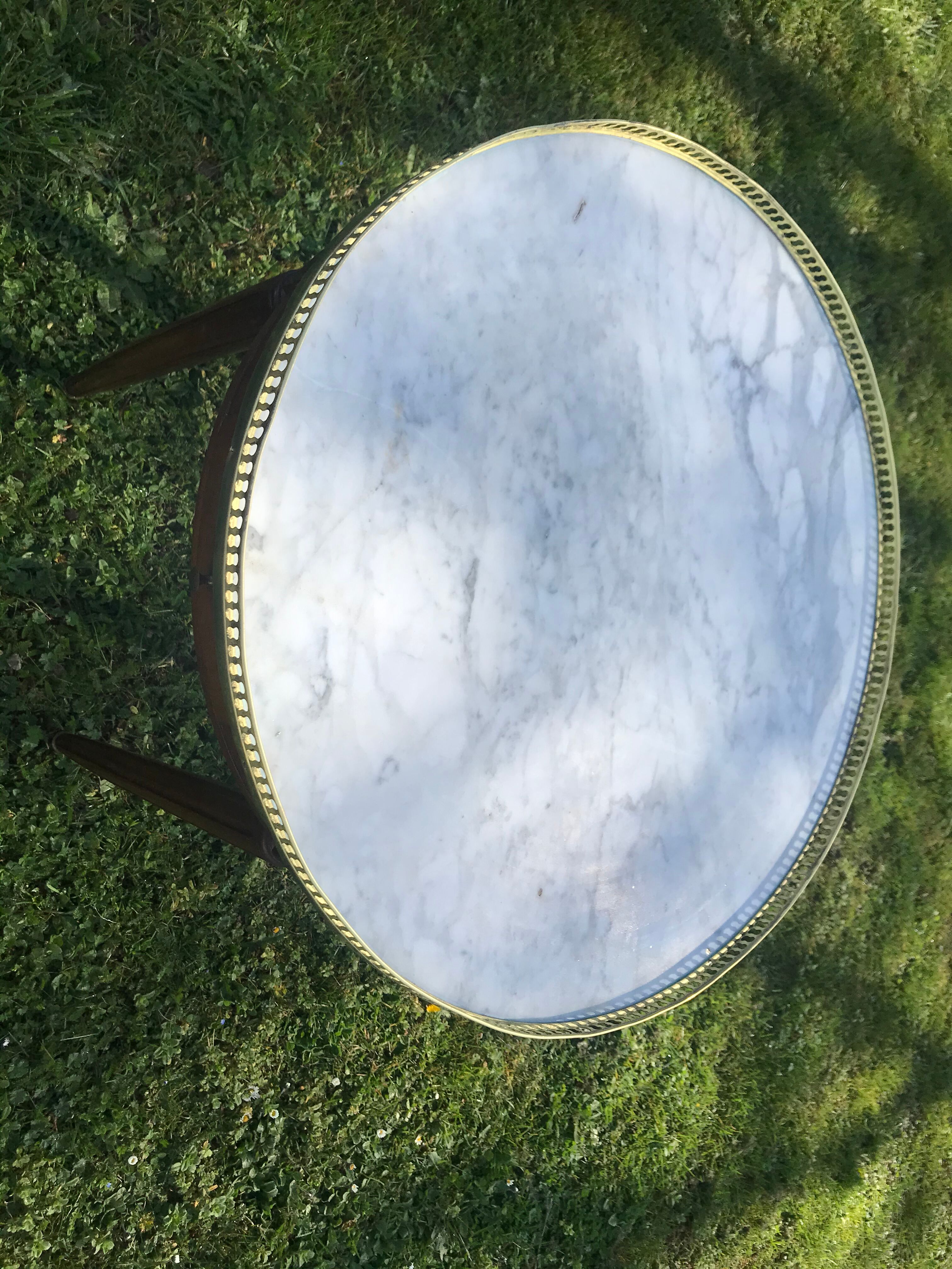 Table bouillotte Louis XVI 1900