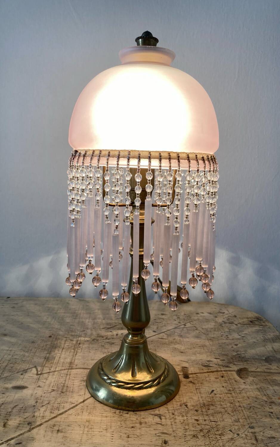 50s tassel lamp
